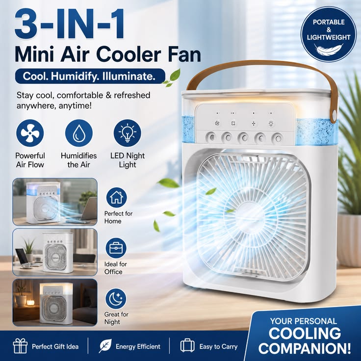 Cooling Fan With Ice With Free Shipping All Over UAE