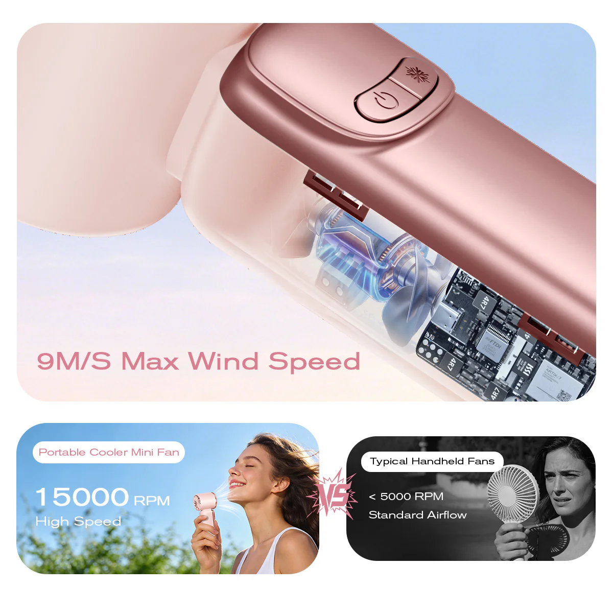 Turbo 3-in-1 Handheld Fan FREE SHIPPING ALL OVER UAE